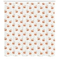thumbnail image 3 of Ambesonne Fox Shower Curtain, Orange Forest Animal, 69"Wx84"L, Orange Seafoam Black, 3 of 3