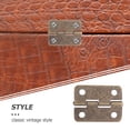 thumbnail image 5 of EXHUMKY Retro Metal Hinges Smooth Operation for Wooden Boxes Jewelry Box Hardware, 5 of 6