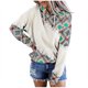 thumbnail image 1 of Moda mujer manga larga otoño camiseta impresión bolsillos con capucha blusa Tops Fridja  bvmnju7854, 1 of 7