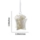 thumbnail image 3 of Adorno colgante con purpurina para árbol de Navidad | Decoración navideña para ventanas (hazlo tú mismo) | Decoración festiva de plástico para el hogar y la decoración navideña de interiores, 3 of 6