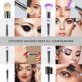 thumbnail image 4 of Nuevo juego de 10/32 brochas de maquillaje, suaves y esponjosas, para base de maquillaje, contorno, rubor, corrector, sombra de ojos, difuminador, iluminador, herramienta de belleza, 4 of 6