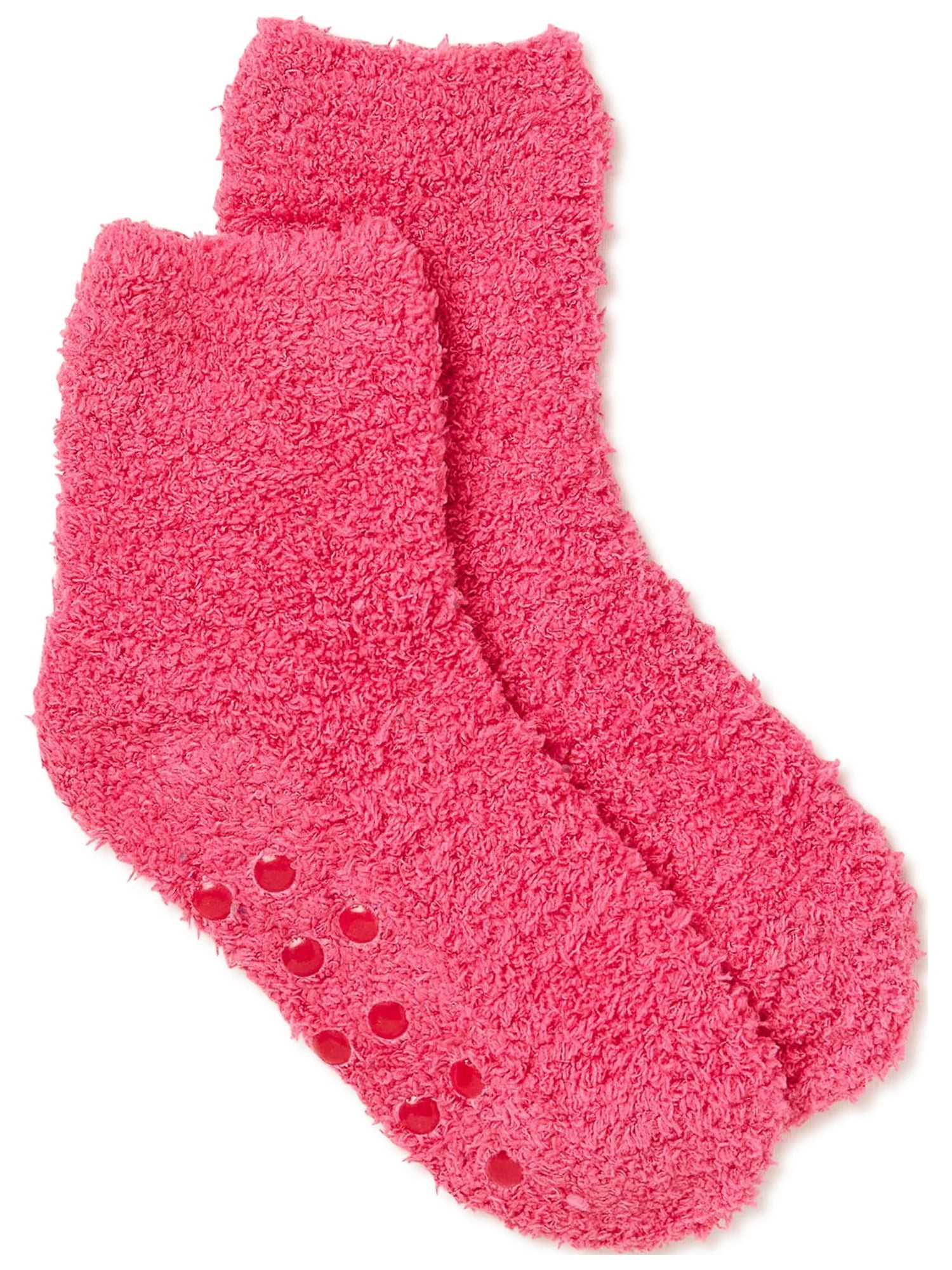 Mad Dog Girls' Micro Fleece Jogger Pajama Pants 2-Pack with Slipper Socks, Sizes 6-16