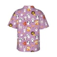 thumbnail image 3 of Daiia Lovely Animals Hawaiian Shirt for Men Gentle Cotton Regular Short Sleeve Casual-Small, 3 of 9