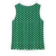 thumbnail image 4 of Wenini Womens Tank Tops Polka Dot Sleeveless Round Neck Loose Casual Summer Basic Top Lightweight Soft T-Shirt, Green XXL, 4 of 7
