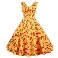 thumbnail image 2 of Pompotops Robe de Soirée Sans Manches pour Femmes Années 1950, 2 of 9