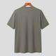 thumbnail image 4 of pstuiky Camisas de manga corta para hombre, Sudadera con capucha informal holgada de color liso y manga corta para hombre ropa de hombre l, 4 of 5
