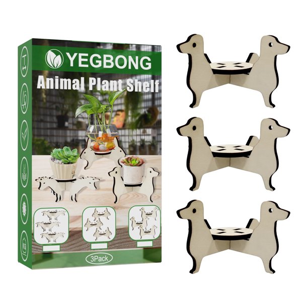 Soporte para maceta, maceta decorativa redonda moderna para interior con soporte para maceta de madera, regalo de decoración del hogar Wmkox8yii qwyer351