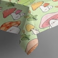 thumbnail image 3 of Green Mushroom Frog Green Pattern Rectangle Tablecloth 60"x84",Waterproof Polyester Rectangle Table Cloth, Wipeable Spillproof Polyester Tablecloth for Dining, Camping, Indoor and Outdoor, 3 of 5