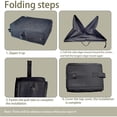 thumbnail image 3 of Portable Cat Travel Litter Box, Collapsible Cat Litter Carrier Tray, Waterproof Litter Box for Outdoor Fit Medium Cats and Kitties, Leak-Proof, Sturdy, Lightweight-Black, 3 of 4
