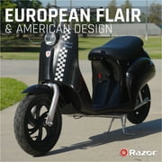 Razor Pocket Mod Classic Euro-Style Electric Scooter - Onyx Black, 24V, up to 15 mph, for Child 8+