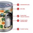 thumbnail image 4 of 12oz Tumblers Cartoon Tractors Barns Beige Pattern Vacuum Insulated Stainless Steel Travel Tumbler Cups Mug with Lid and Straw for Beer,Coffee,Beverages with Cleaning Brush for Cold & Hot Drinks, 4 of 5
