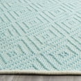 thumbnail image 2 of SAFAVIEH Montauk Kimberlyn Geometric Diamond Cotton Area Rug, Turquoise/Ivory, 8' x 10', 2 of 3