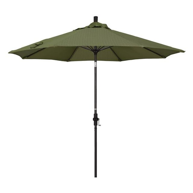 9 Pi Marché de Fibre de Verre Parapluie Collier Inclinaison Bronze-Oléfine-Terrasse Fougère