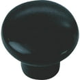 thumbnail image 2 of Laurey Plastic Cabinet Knob Round Style - Durable, Black - 1.25" Diameter, 2 of 2
