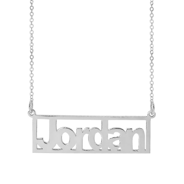 Jay Aimee Designs Personalized Sterling Silver Gold Plated 10k Or 14k Rectangle Bar Name Necklace 18 Chain Walmart Com Walmart Com Jay Aimee Designs Personalized Sterling Silver Gold Plated 10k Or 14k Rectangle Bar Name Necklace 18 Chain Walmart Com Walmart Com