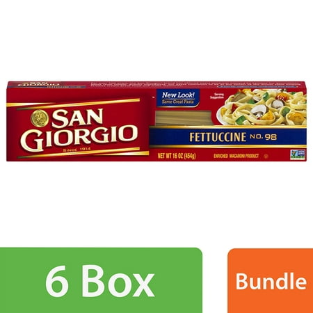 (6 Pack) San Giorgio  Fettuccine 16 Oz Box (Best Fettuccine Alfredo In San Francisco)