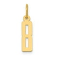 thumbnail image 1 of 14K Yellow Gold Charm Pendant Themed 8 18 mm 4 Small Polished Elongated, 1 of 3