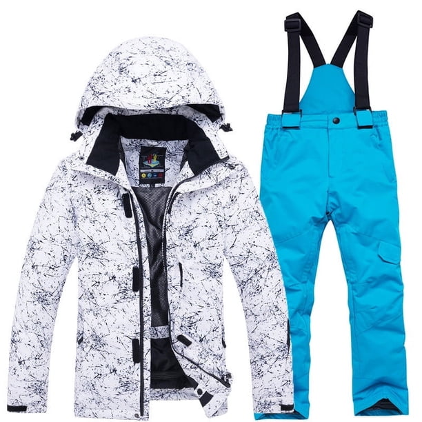 Combinaison Ski Enfant Une Pièce - Veste Et Pantalon Neige Impermeable Coupe-Vent Garçons Filles