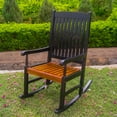 thumbnail image 2 of Highland Acacia Wooden Porch Rocker, 2 of 2