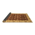 thumbnail image 2 of Ahgly Company Indoor Square Abstract Brown Modern Area Rugs, 3' Square, 2 of 4