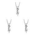 thumbnail image 4 of Minnieouse Collar Colgante de plata Collar Gargantilla Grano Aniversario Vacaciones Banquete Esposa Novia Joyería hecha a mano Regalo Brillo Type1 NO1 Minnieouse CBP225542, 4 of 6