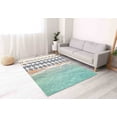 thumbnail image 4 of Beach With Umbrellas Rug, Sea Landscape Rug, Sea Rugs, Landscape Rugs, Saloon Rug, Thin Rug, Personalized Rug, Indoor Rug, Customs Rug, 2.6'x5' - 80x150 cm, 4 of 8