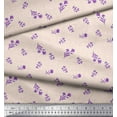 thumbnail image 2 of Soimoi polyester Crepe Fabric Leaves & Floral Artistic Print Sewing Fabric Yard 42 Inch Wide, 2 of 5