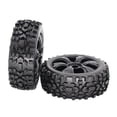 thumbnail image 4 of Tachiuwa 2 Packs 1/8 RC Remote Control Car Rubber Tyres Model Car Replacement Parts Black, 4 of 9