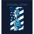 thumbnail image 2 of In Tailgating We Trust American Flag And Spatula Youth Navy Blue Crew Neck Short Sleeve Tee-Medium, 2 of 6