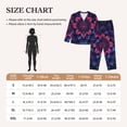 thumbnail image 2 of Salouo Bohemian Vintage Pattern Pattern Women's Pajamas Set Long Sleeve Button Down Sleepwear Soft Pj Lounge Sets for women 2 Piece Pjs Set with Long Pants -Small, 2 of 8