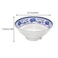thumbnail image 2 of MasteelfCA 1Pc Imitation Ceramic Large Bowl Beef Noodles Holder Chinese Style Tableware, 2 of 7