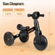 thumbnail image 2 of Tricycle BAUTIA para niños pequeños de 1 a 3 años, bicicleta de equilibrio para bebés 4 en 1, 2 of 7