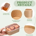 thumbnail image 4 of Cuencos desechables de papel kraft Maxdot con tapas de polipropileno, 850 ml, paquete de 50, 4 of 7