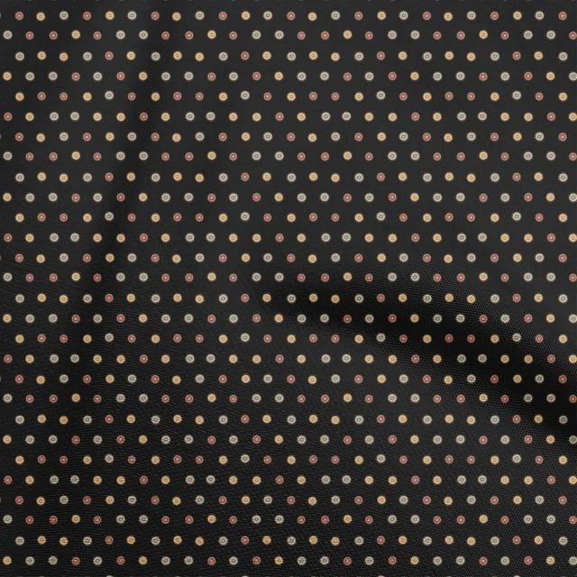 oneOone Velvet Black Fabric Asian Block Sewing Craft Projects Fabric Prints By Yard 58 Inch Wide