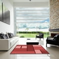 thumbnail image 7 of Ahgly Company Machine Washable Indoor Square Transitional Red Area Rugs, 6' Square, 7 of 7