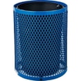 thumbnail image 3 of Global Industrial GBE261948BL Outdoor Diamond Steel Trash Can, 36 gal, Dome Lid, Blue, 3 of 6