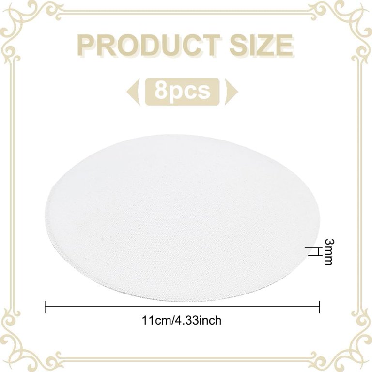 8448 10pcs White Round Fascinator Hat Base, 4.3 Inch Eva Cloth Millinery Amazon.com: FINGERINSPIRE 10 PCS Fascinator Hat Base 3.9  main image 3
