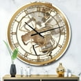 thumbnail image 2 of Designart 'Gold Glam Squares Iii Glam Wall Clock, 2 of 4