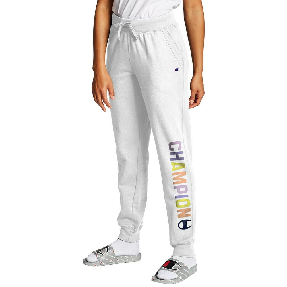Champion - Champion Womens Powerblend Fleece Joggers, M, Colored White - Walmart.com - Walmart.com