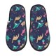 thumbnail image 1 of Balery Cartoon Dinosaur Pantuflas de Casa de Felpa Silenciosas con Diseño Estampado, Zapatillas Cómodas Antideslizantes de Algodón para Interior-Large, 1 of 8