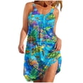 thumbnail image 2 of Nuoqisi Beach Ocean Seahorse Women's Dress Suspender Sleeveless Sundress Midi Dresses for Beach Casual Summer, 2 of 5