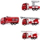 thumbnail image 3 of Niños Niños Tire hacia atrás Aleación ABS Camión de bomberos Modelo de vehículo de juguete Cumpleaños Regalo de vacaciones Methold WJ3113-01B, 3 of 7