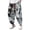3-Black, variant on Mens Harem Pants Plus Size Vintage Printed Wide Leg Loungewear Tapered Trousers Plus Size Baggy Comfortable Yoga Pant with Pockets Vacation Outfit 5-Brown XL