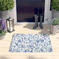 thumbnail image 2 of Pioneer Flower Floral Print Flannel Non Slip Door Rugs,Washable Door Mats Indoor,Decorative Door Mats,Dirt-Resistant and Absorbent Doormat for Entrance,Bedroom,Kitchen,Bathroom,31.5"x17", 2 of 4