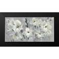 thumbnail image 2 of Vassileva, Silvia 18x11 Black Modern Framed Museum Art Print Titled - Flowers on Gray, 2 of 5