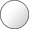 thumbnail image 1 of Elegant Decor MR4031BK 24 x 24 in. Eternity Metal Frame Round Mirror - Black, 1 of 4