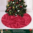 thumbnail image 6 of FMSHPON Valentine's Mother's Day Red Hearts Xmas Christmas Tree Skirt Stand Mat for Holiday Party Decoration Indoor Outdoor 48 inches, 6 of 6