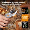 thumbnail image 2 of Fiskars 9 Inch Traditional Bypass Pruner with Non-Stick Steel Blades and Non-Slip Handle, 2 of 11