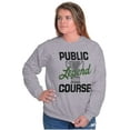 thumbnail image 4 of Course Legend Trophy Golfer Golfing Unisex Plus Fleece Graphic Sweatshirt Brisco Brands 5X, 4 of 5