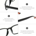 thumbnail image 3 of 5 Pcs Lunettes de Lecture Résistantes à la Fatigue Lunettes pour Personnes Âgées Lunettes de Lecture d'Intérieur Lecteurs pour Hommes, 3 of 4